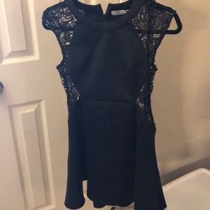 Black lace cut out dress- never been worn